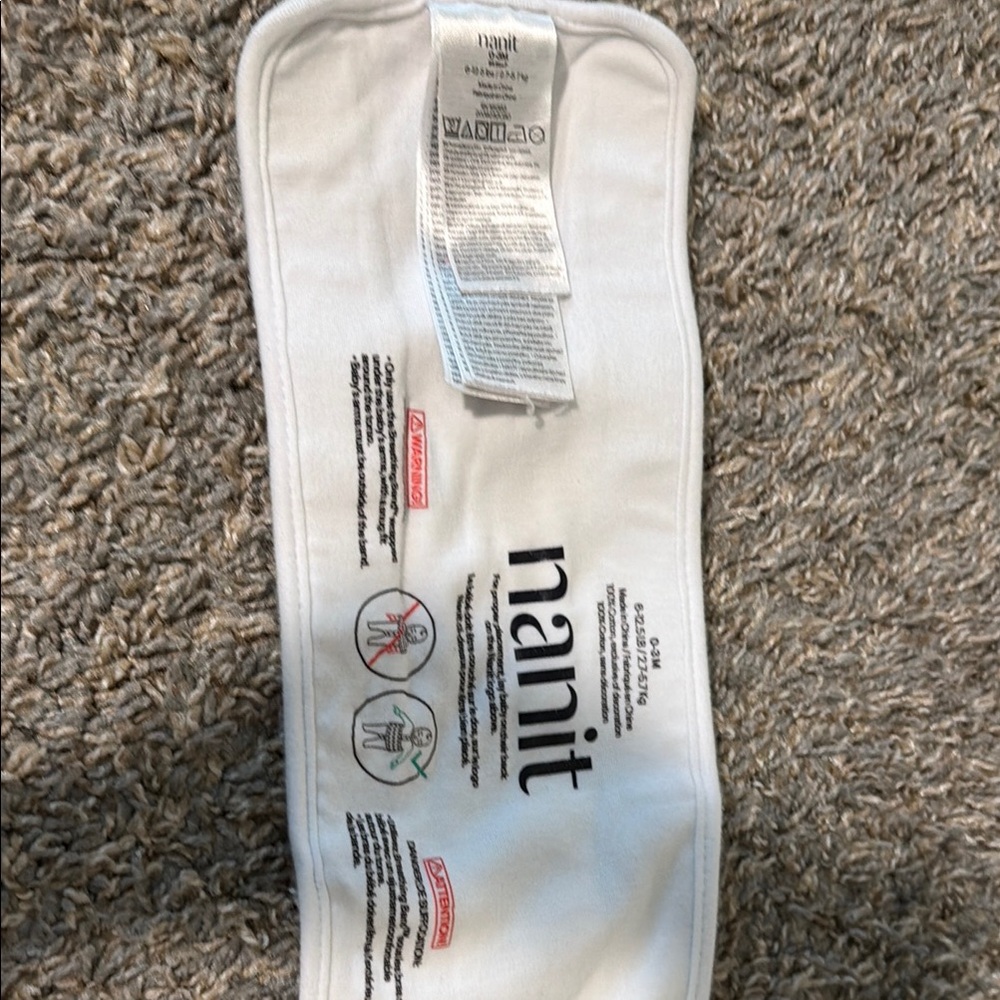 Nanit White Swaddle/Chest Band by Nanit